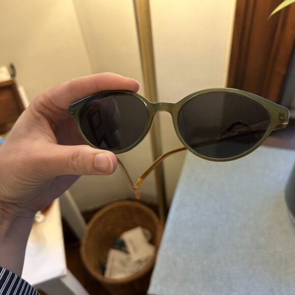 Vintage Enzo Angiolini italian cat eye two tone sunglasses main image 4